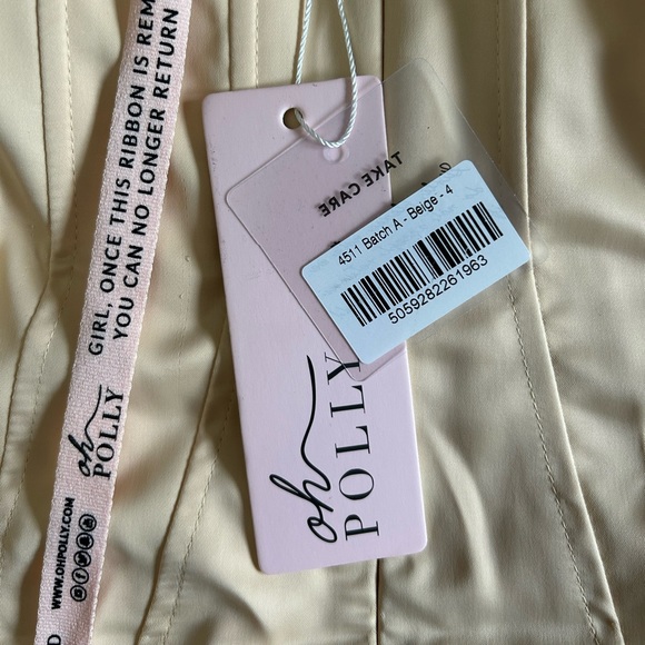 Oh Polly - Cut Out Cupped Corset Dress in Beige - Picture 2 of 4